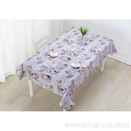 PVC plaid table cover checker plastic table cloth